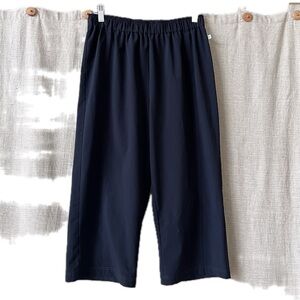 Chico’s Zenergy swishy cropped pull on athleisure pants poly spandex 1 8/10 M